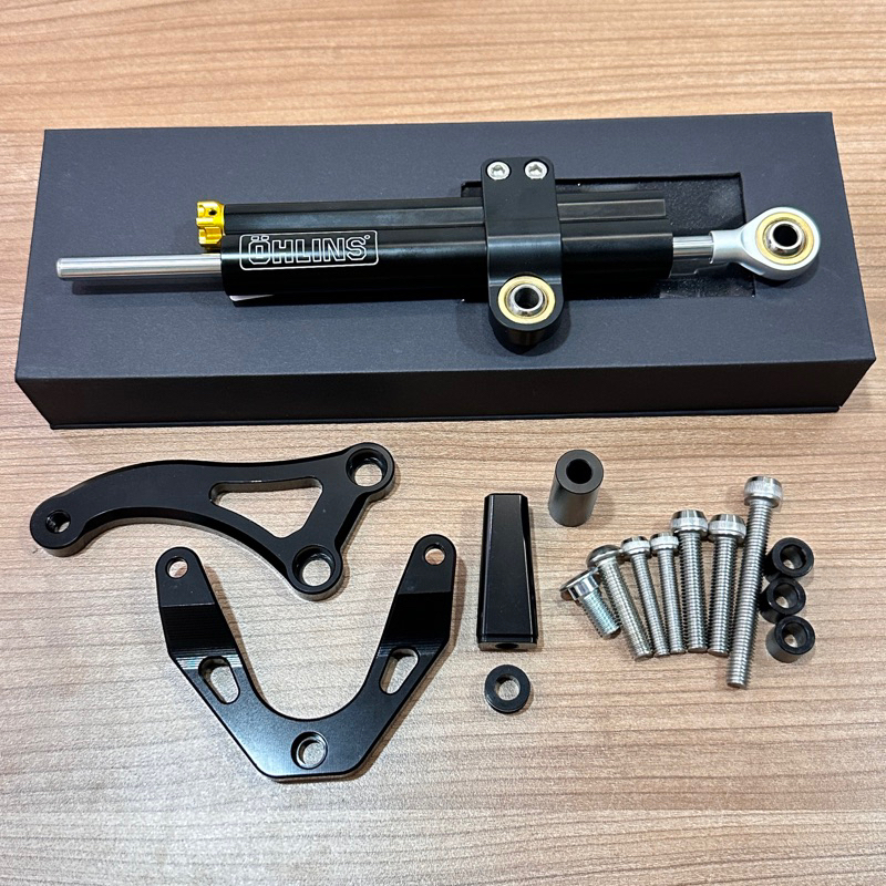 Suzuki GSX S750 GSX S750 OHLINS STEERING DAMPER SIAP DAMPER BRCKET FULL SET PNP Handle Bar RCB