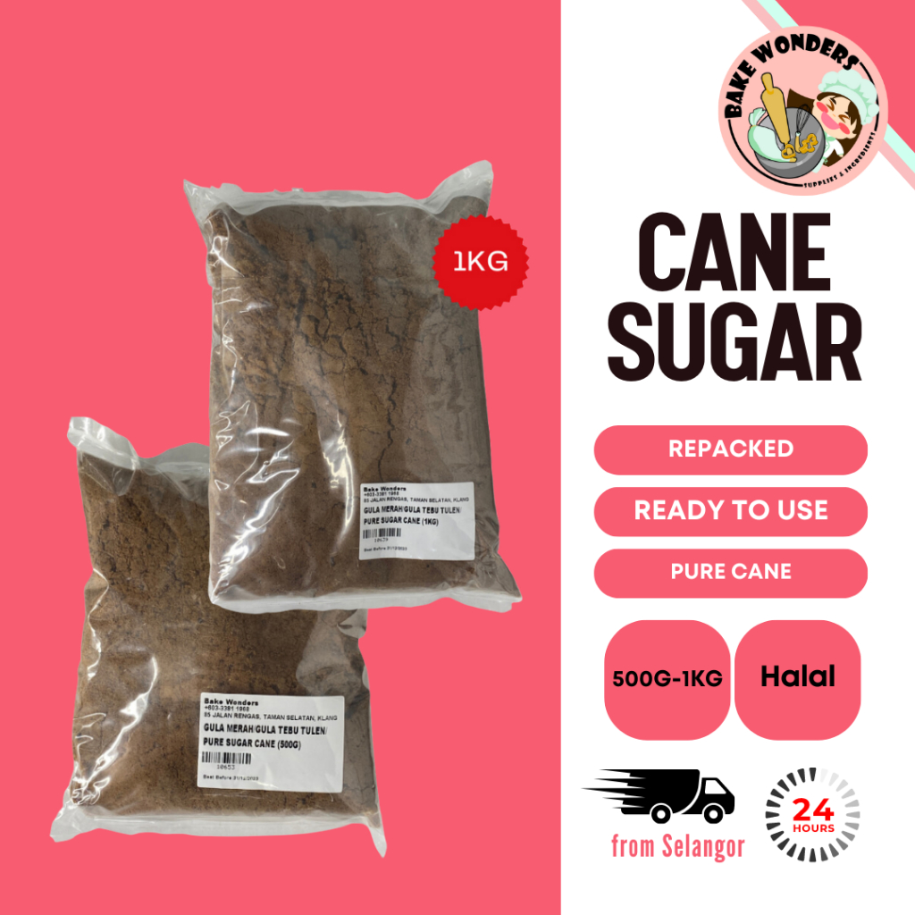 MERAH Pure Cane Sugar/ Pure Brown Sugar (500g/1KG) Shopee Philippines