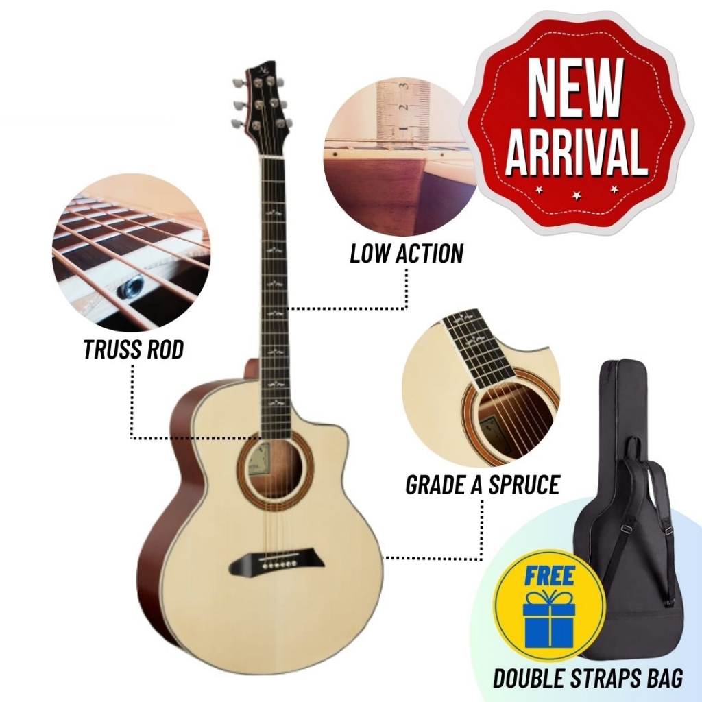 Northerly Gale Guitars GT500 Acoustic Guitar Germany Designed GT500 EQ