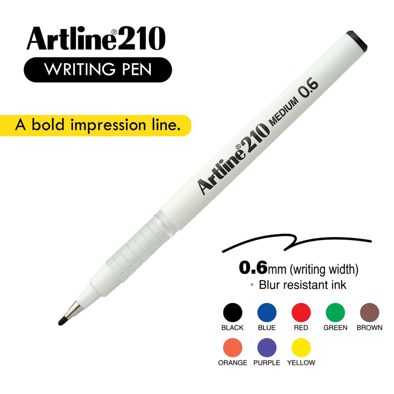 Red Pilot V-Sign Pen, Fineliner Marker, Medium Point, 2.0mm (SW-VSP ...