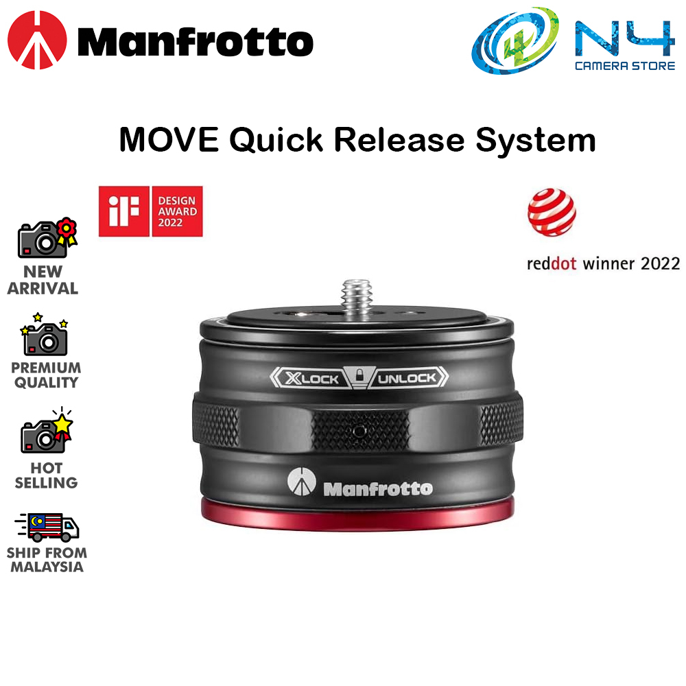 Manfrotto Move Quick Release System for Tripods, Stabilizers, Motion ...