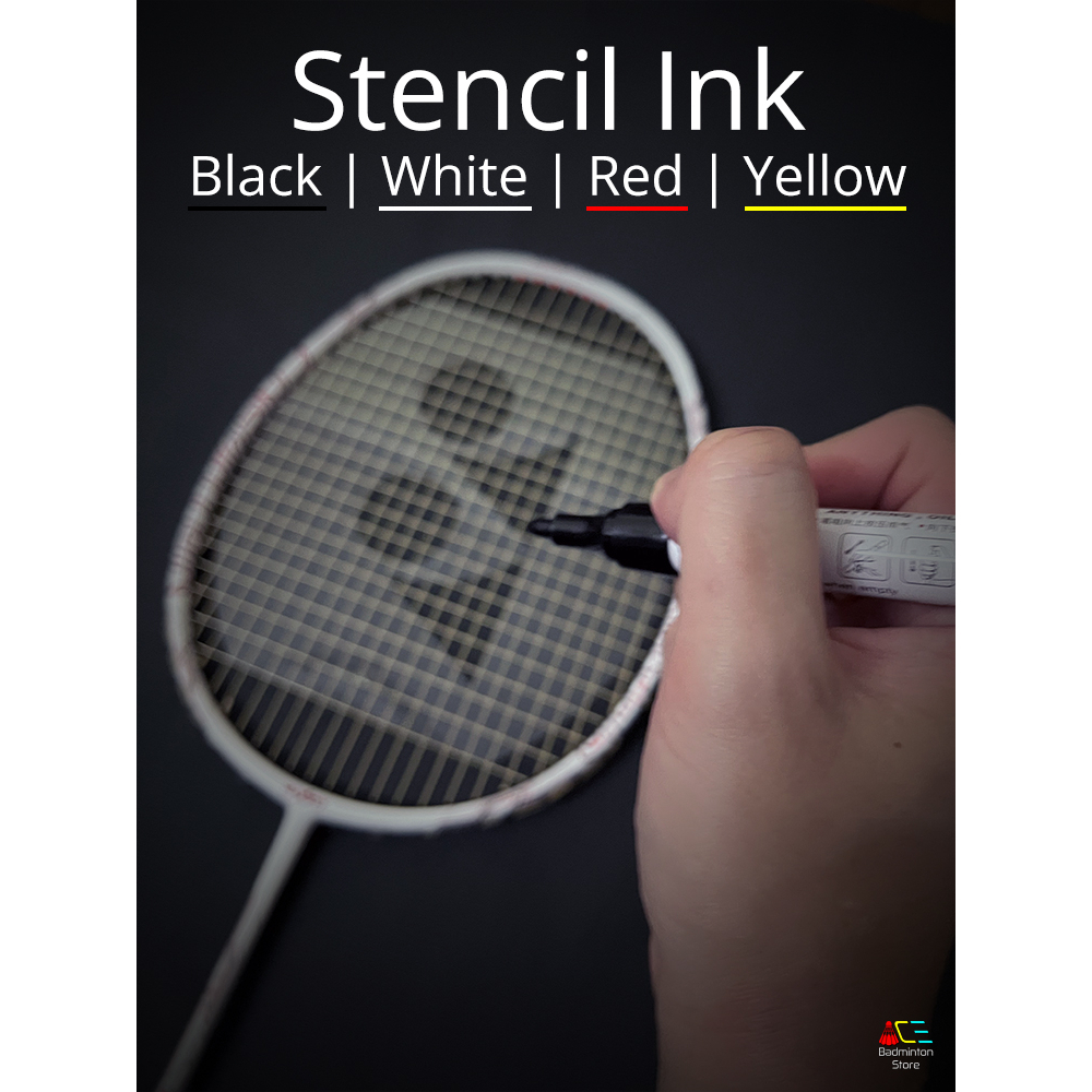 Badminton Stencil Ink Paint marker // Oil base Suitable for all