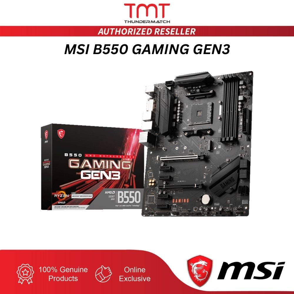 TMT MSI AMD AM4 B550 GAMING GEN3 ATX Motherboard Shopee Philippines