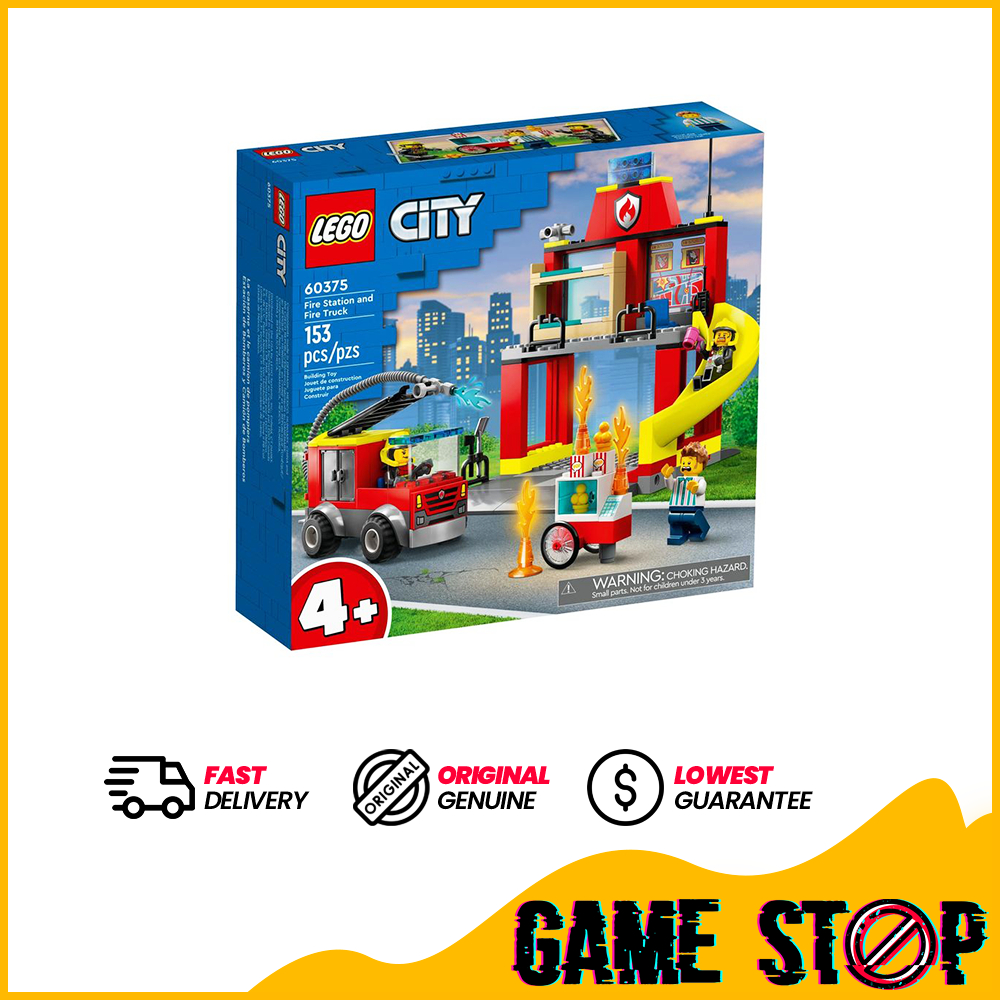 Lego 60375 City - Fire Station And Fire Truck 