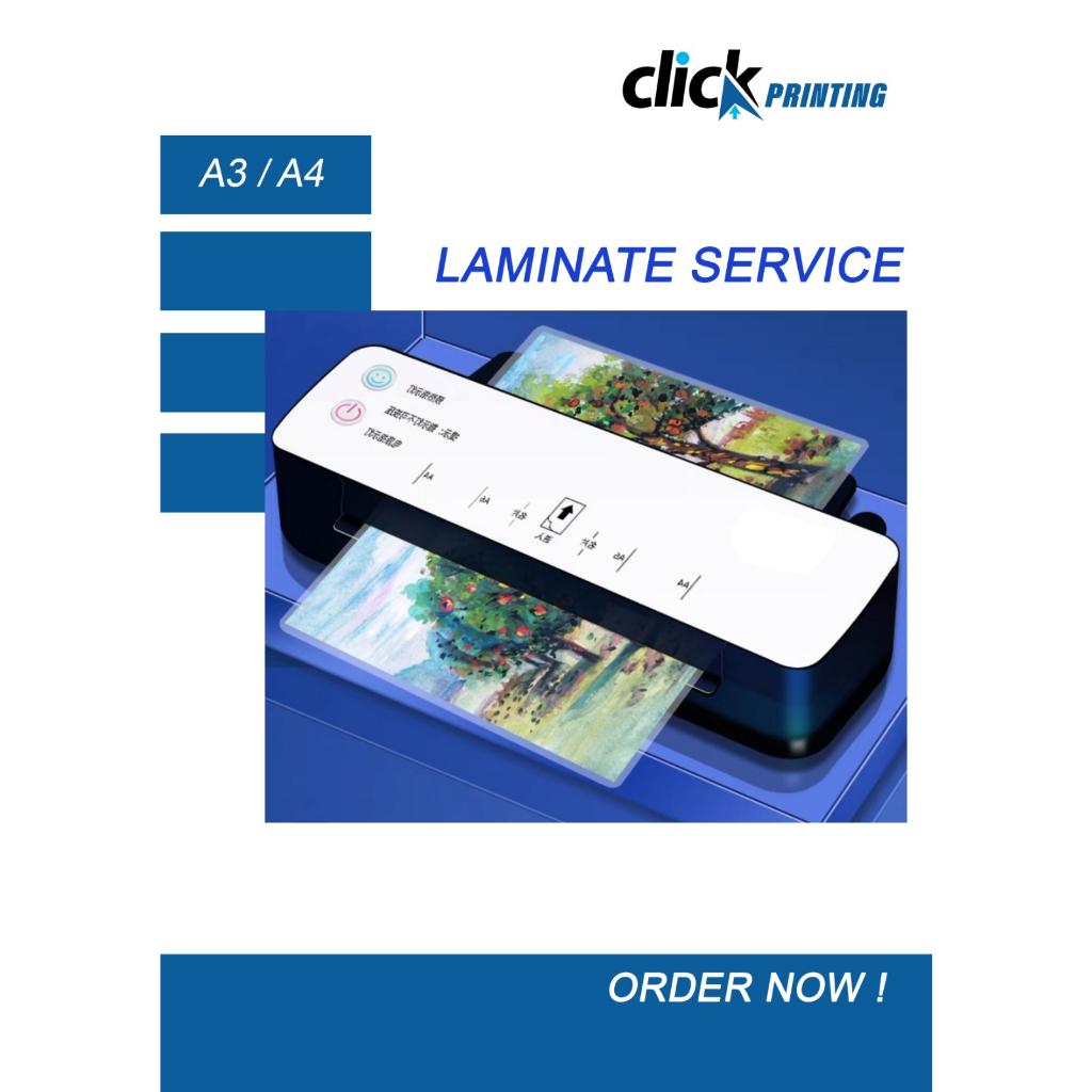 Online Lamination Service A4 / A3 Add on service Shopee Philippines