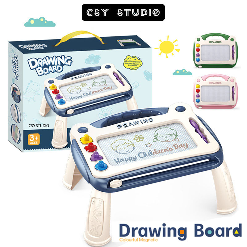 Magic Magnetic Drawing Pad Drawing Board Writing Tablet Kids Papan ...