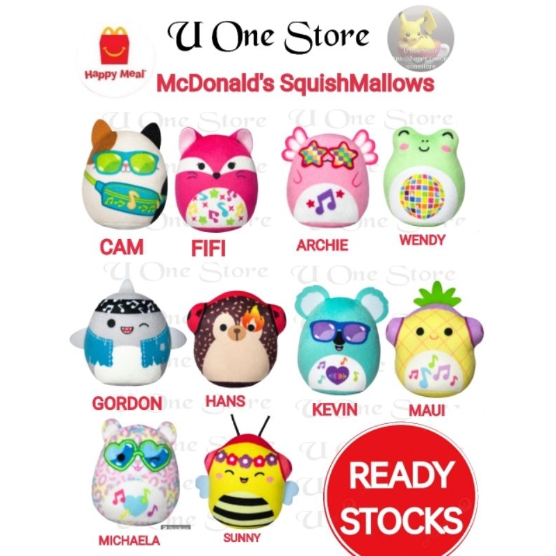 MCDONALD'S HAPPY MEAL 2023 SQUISHMALLOWS PELUCHE MICHAELA