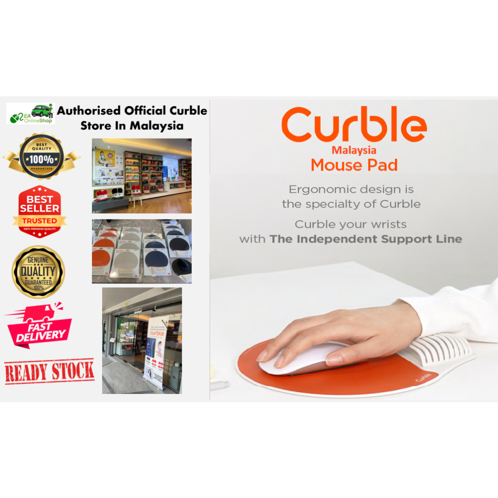 Ablue Curble Mouse Pad / Mouse Pad / Ergonomic Mouse Pad / Carpal