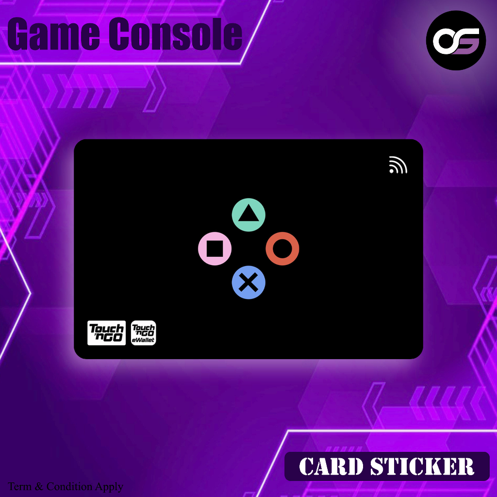Game Console (Series 2)- Touch n Go NFC Sticker Skin Cover (Waterproof ...