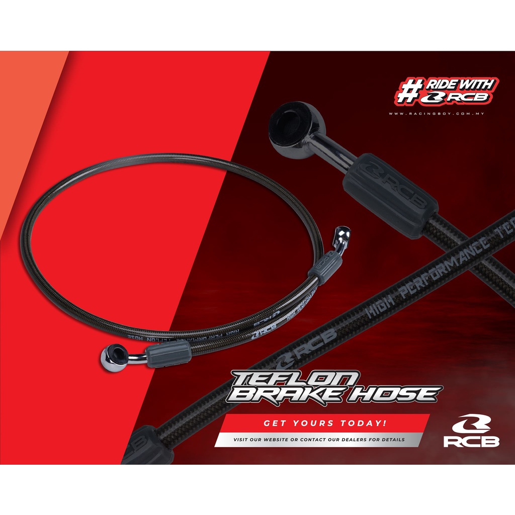 RACING BOY RCB TEFLON BRAKE HOSE UNIVERSAL 550MM 950MM Shopee Philippines