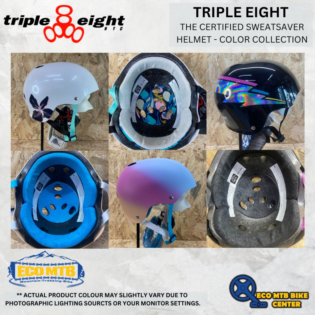 TRIPLE 8 - THE CERTIFIED SWEATSAVER HELMET - COLOR COLLECTION ( TRIPLE ...