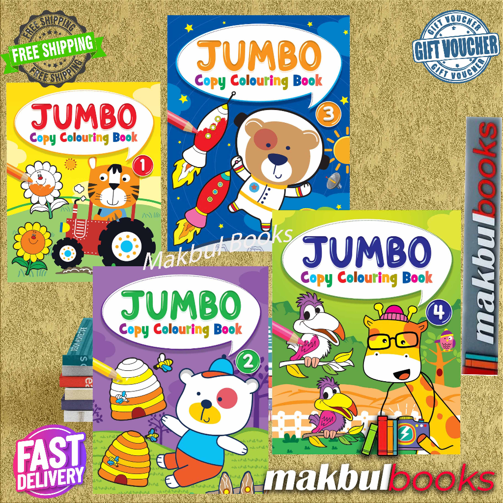 MIND TO MIND: JUMBO COPY COLOURING BOOK 1 TO 4 | Shopee Philippines