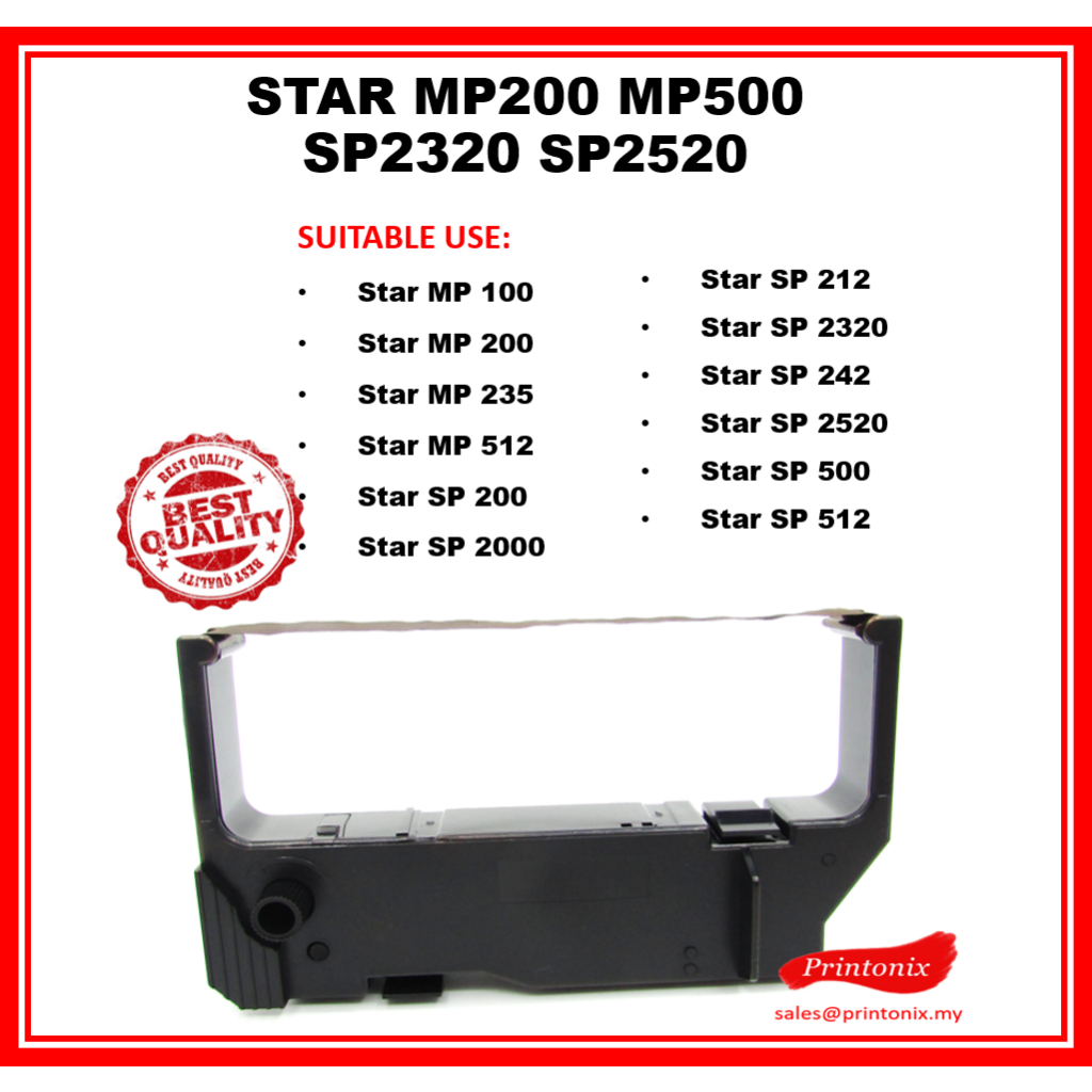 Star SP 200 212 242 MP 100 200 512 Cash Resgister Ribbon (Purple) for ...