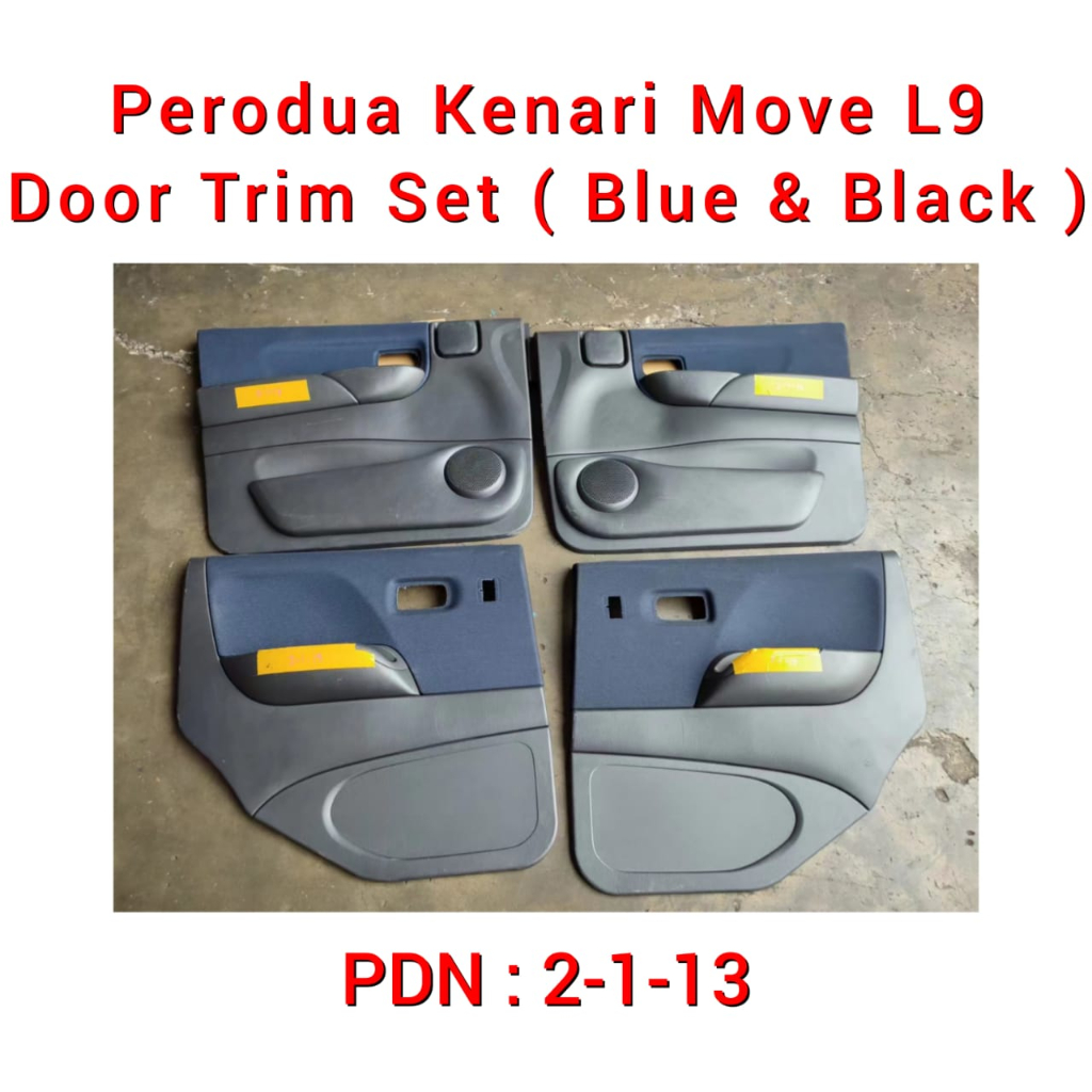 Perodua Kenari Move L9 Door Trim Panel Set / Door Card Cover / Kulit