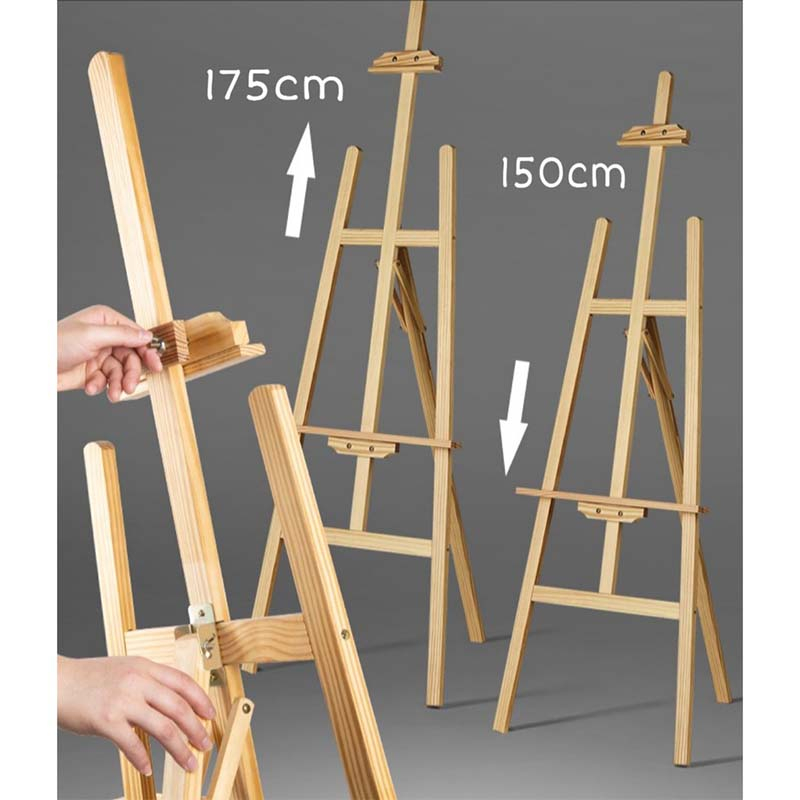 150cm 175cm Premium Wooden Easel Stand / Drawing Stand / Board Shopee Philippines