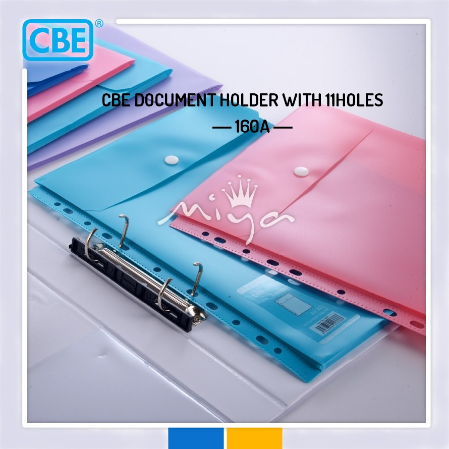 CBE 160A DOCUMENT HOLDER WITH BUTTON - A4 (RANDOM COLOR) | Shopee ...