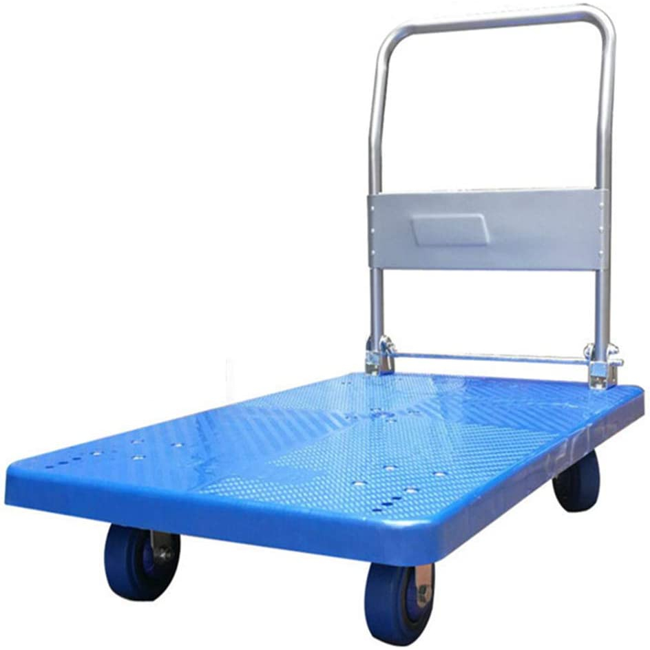 High Quality Iron 500kg1000kg Foldable Platform Hand Truck Trolley