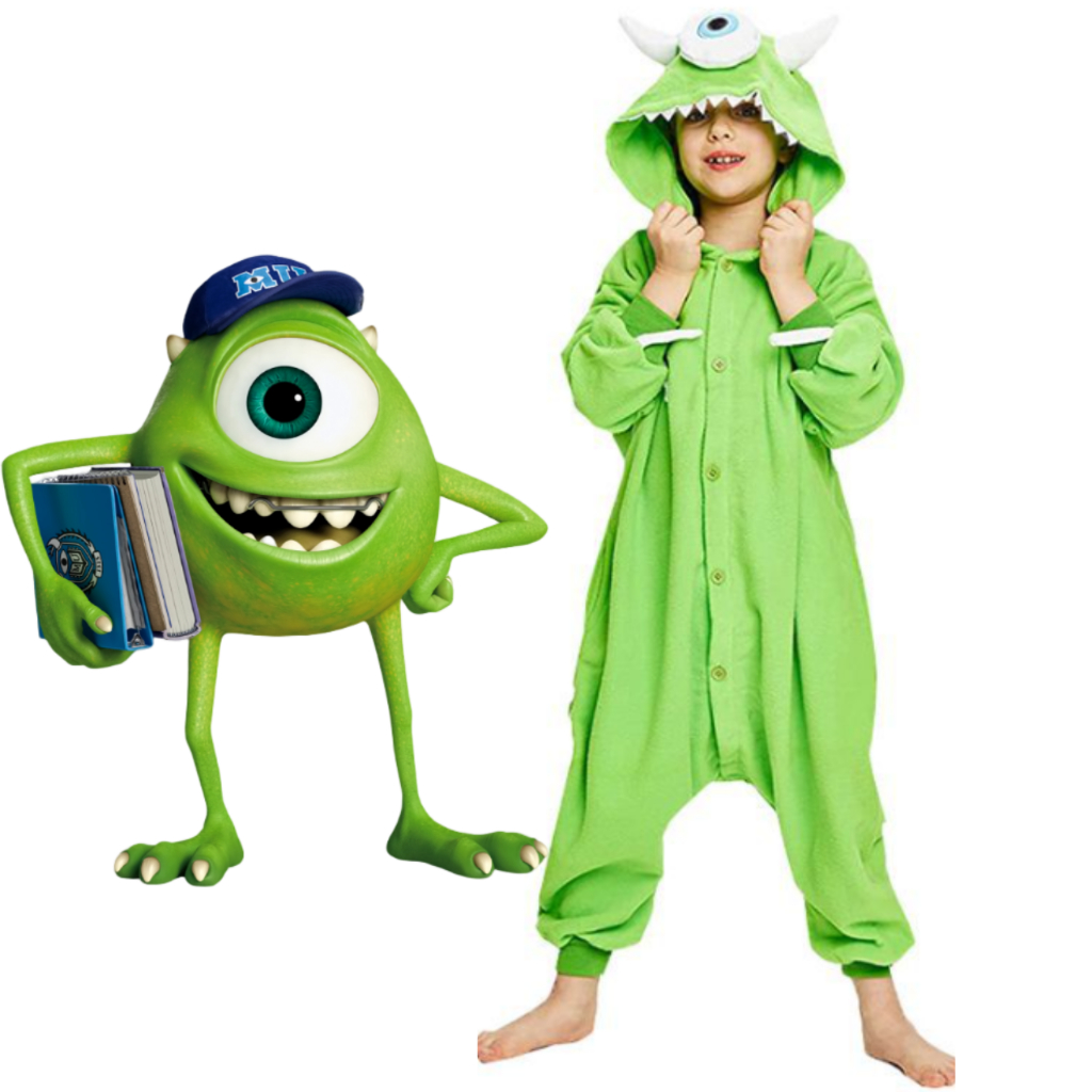 Kids Monsters University Mike Wazowski Halloween Costume Funny Cute ...