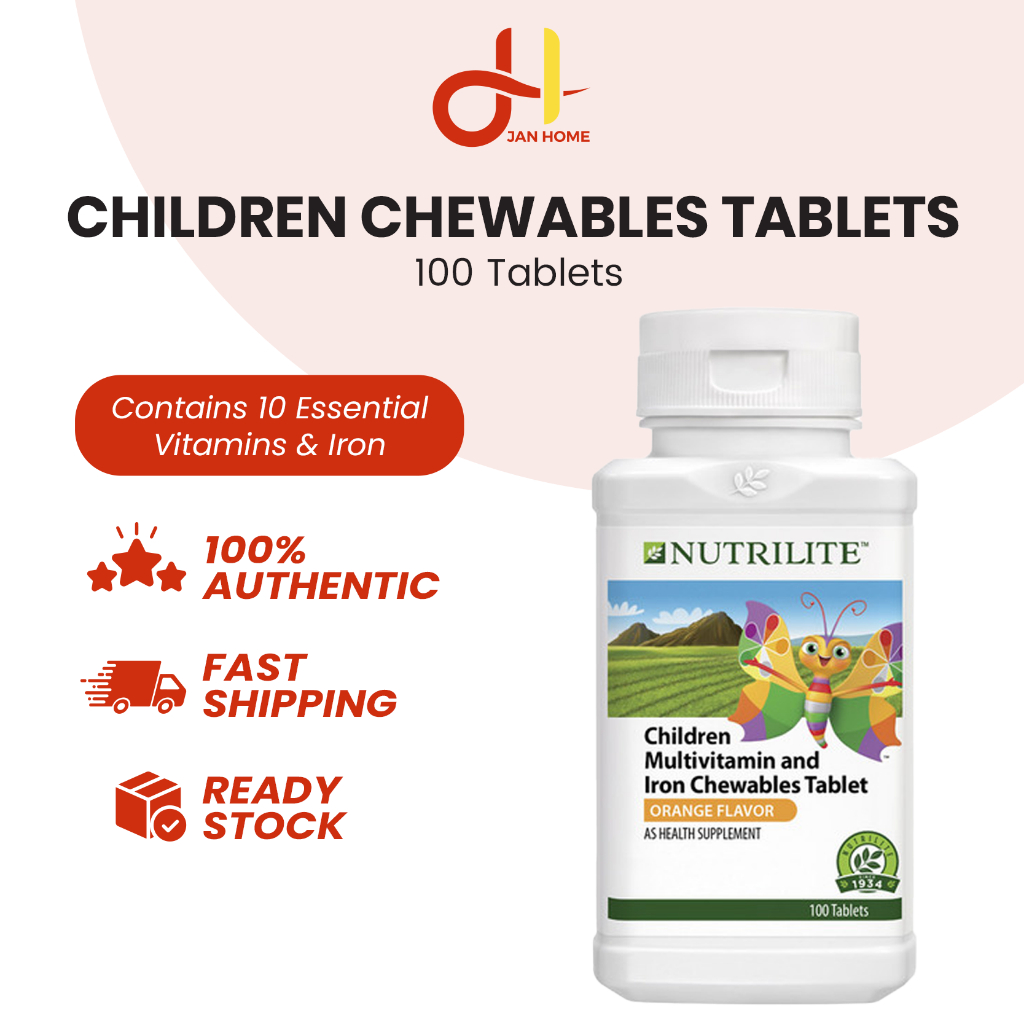 Nutrilite Children Multivitamin And Iron Chewables Tablet 100 Tab