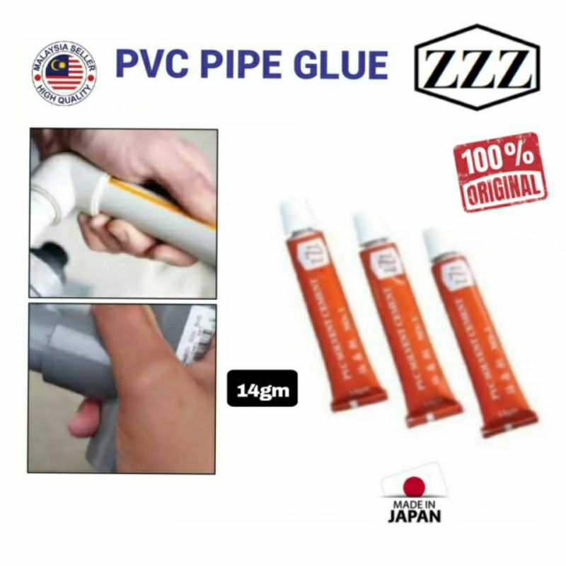 ZZZ No 1 Japan PVC Pipe Glue Solvent Gum Water Piping 14gm Shopee Philippines