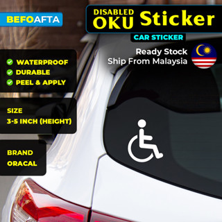 OKU STICKER. OKU LOGO STICKER. STIKER OKU. HANDICAP STICKER. DISABLE ...