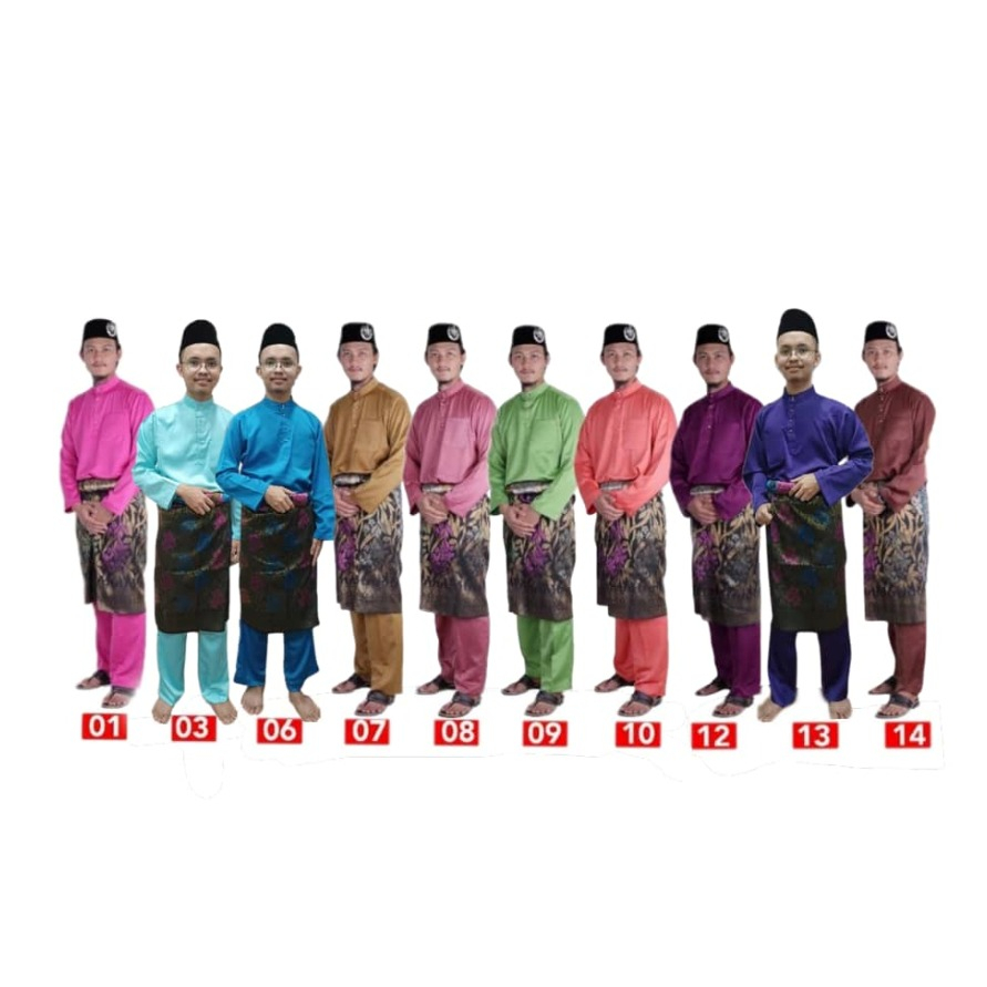 Malay Clothes JK Malay Clothes A Pair Of Various Colors MUSLIM Men's ...