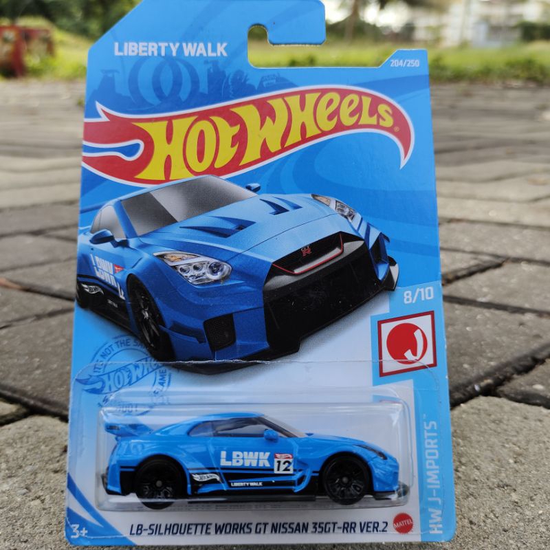 Hot Wheels LBWK Nissan GT-R R35 Blue | Shopee Philippines