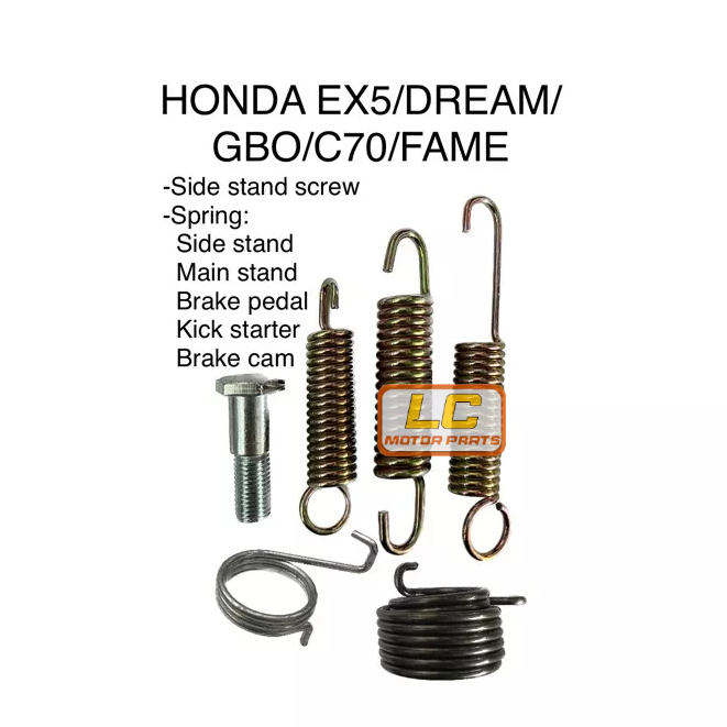 EX5 GBO SPRING SIDE STAND / MAIN STAND / BRAKE PEDAL / KICK STARTER ...