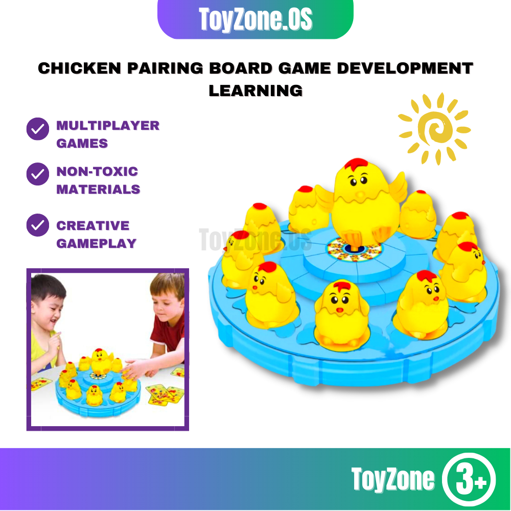 Chicken Pairing Board Game Pairing Board Game Chicken Board Game Kids ...