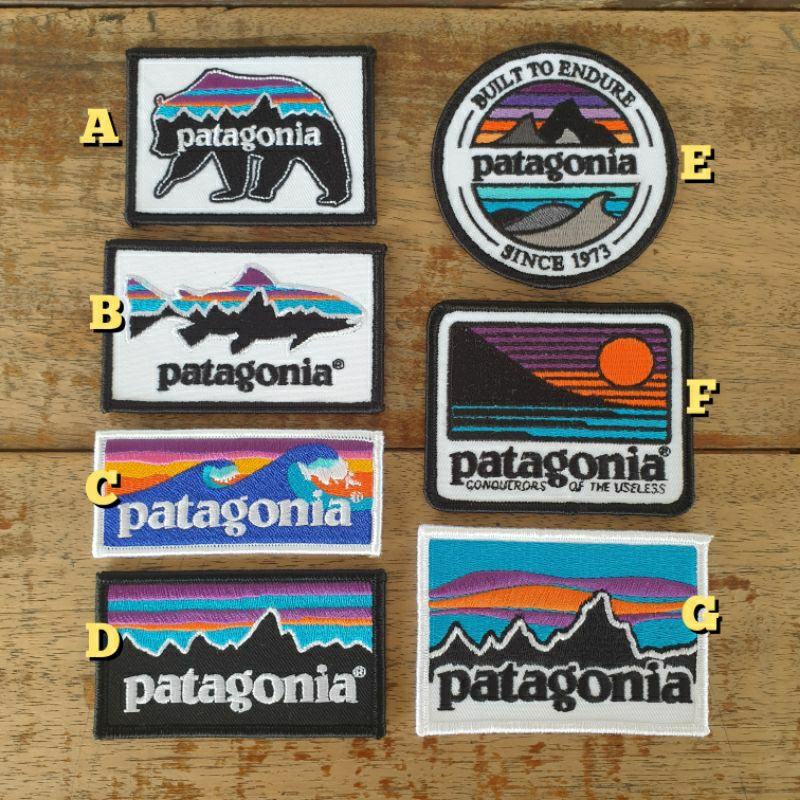 PATAGONIA Embroidery Patches 02 . Shopee Philippines