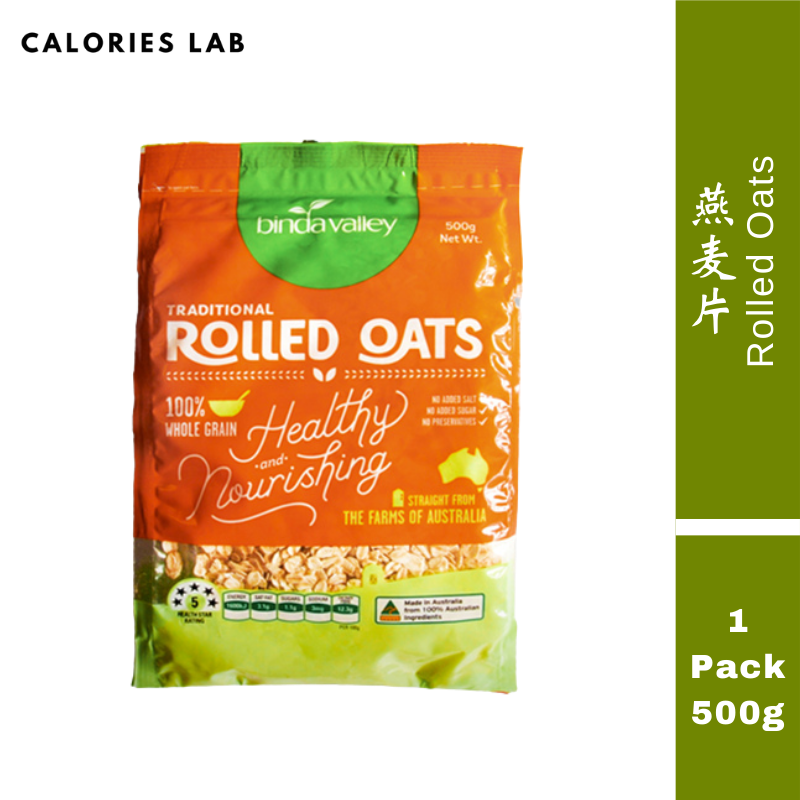Binda Valley Rolled Oats Australis Traditional Rolled Oats 500g ...