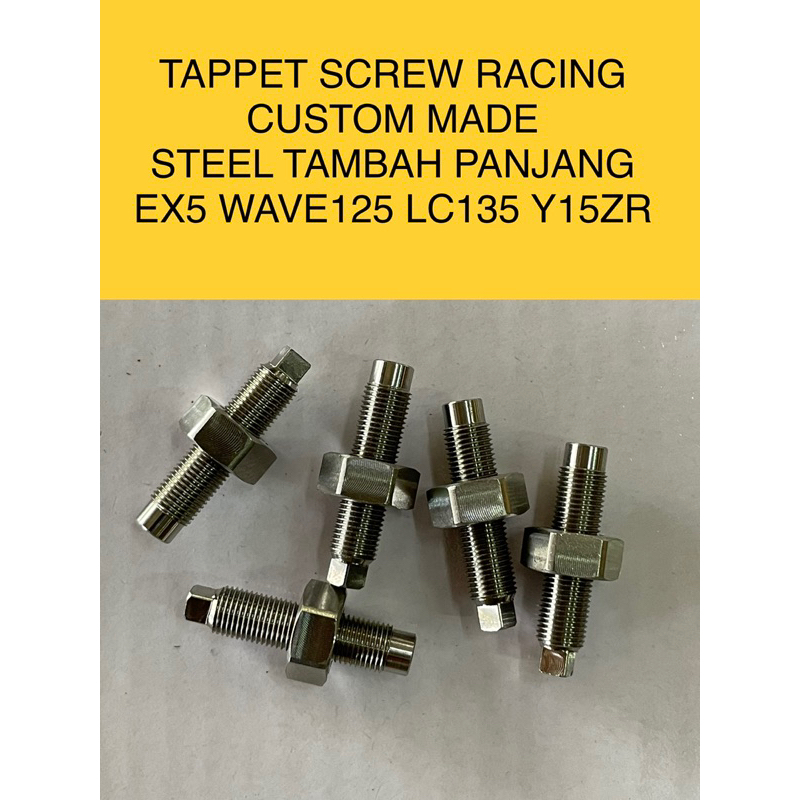 STAINLESS STEEL TAPPET SCREW // HEAVY DUTY EX5 VALVE NUT LONG SCREW ...