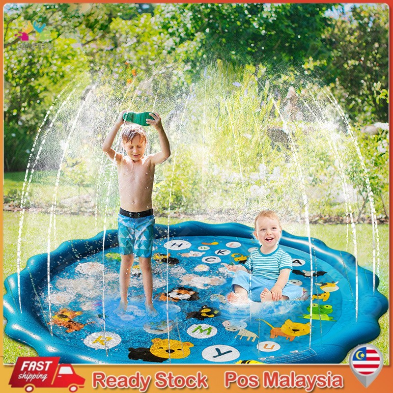 24h】170cm Splash Pool Sprinkle Fountain Pad Sprinkler for Indoor ...