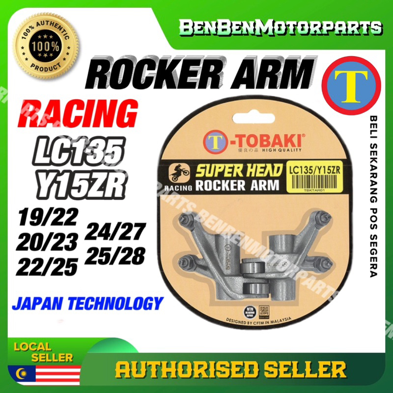 TOBAKI Rocker Arm LC135/Y15/Y15ZR For SUPERHEAD & Standard 19/22 22/25 ...