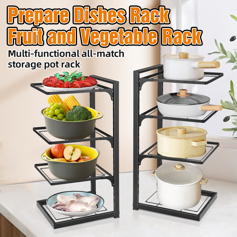 Pot Rack Multipurpose Kitchen Rack Waist Rack Bowl Singki Tier Kitchen
