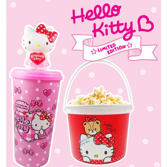Limited Edition Hello Kitty Movie Cup and Pop Corn Bucket Set GSC