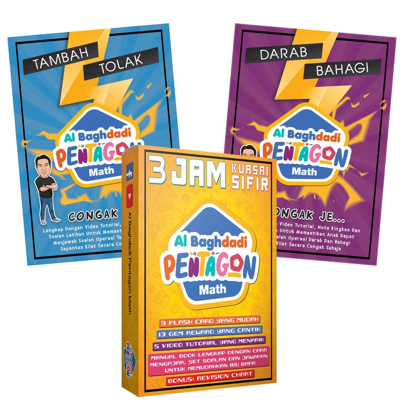 Pentagon Math - Al-Baghdadi Pentagon Math Set 3-in-1 sifir matematik ...