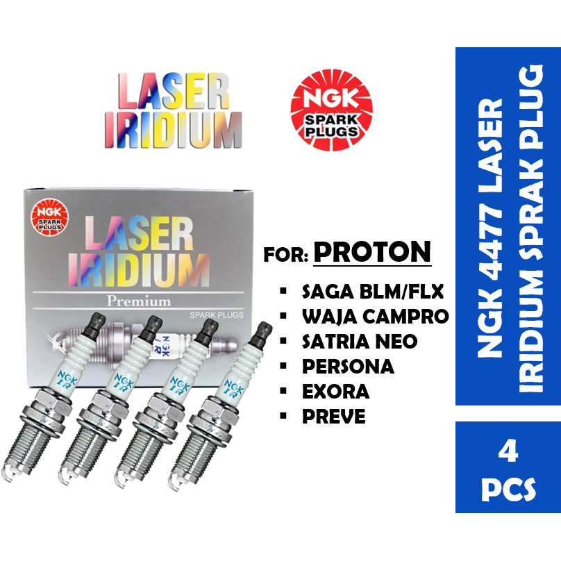 NGK 4477 Laser Iridium Spark Plug Proton Saga Blm/ Flx/ Exora/ Persona