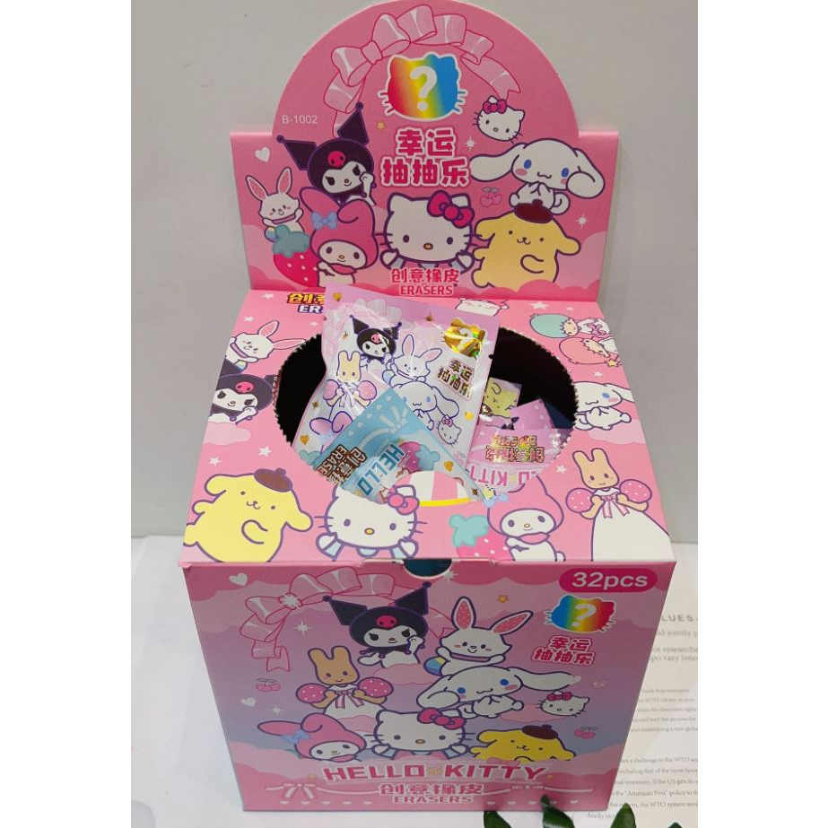 SANRIO CRAYON SHINCHAN POKEMON BLIND BOX CUTE ERASER 三丽鸥 蜡笔小新 皮卡丘 橡皮 ...