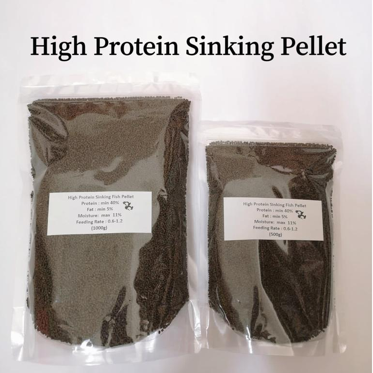 High Protein Fish Sinking Pellet 1.5mm (500g/1,000g)/High Protein ...