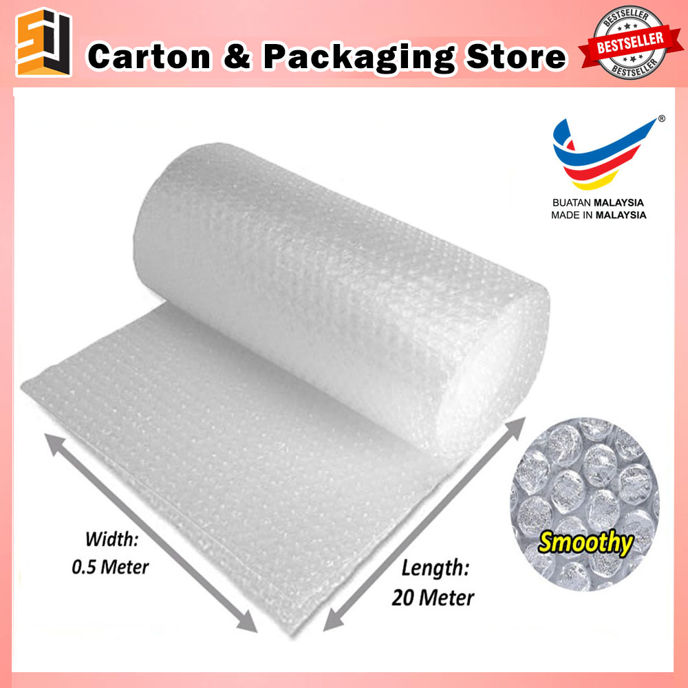 Bubble Wrap 20 meter x 0.5 meter Plastic Wrapping | Shopee Philippines