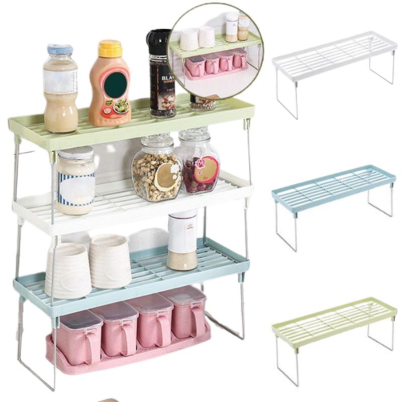 Foldable Storage Rack Rak Serbaguna Boleh Lipat Kitchen Folding Rack Shopee Philippines