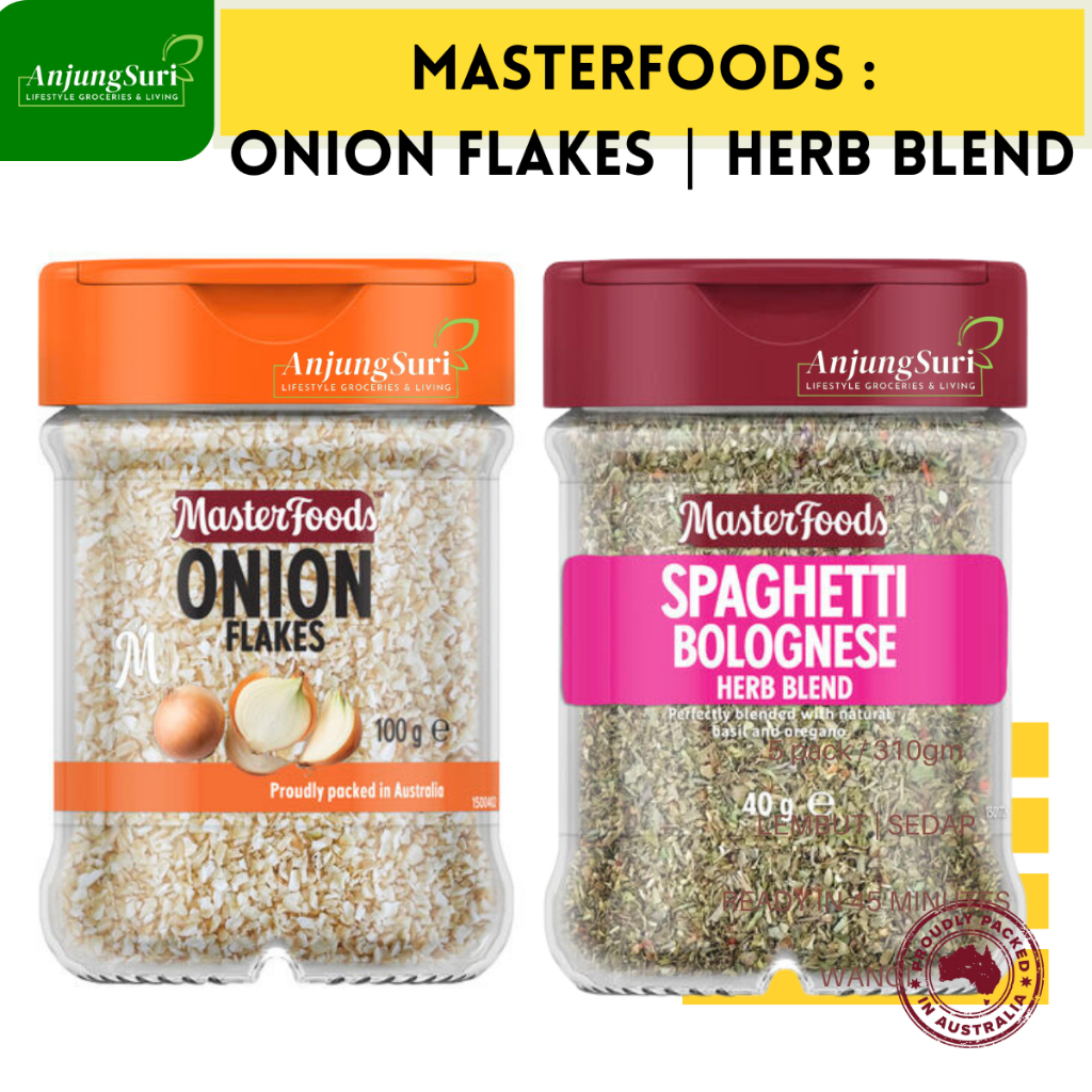 Masterfoods Herbs and Spice Onion Flakes Spaghetti Bolognese Herb Blend