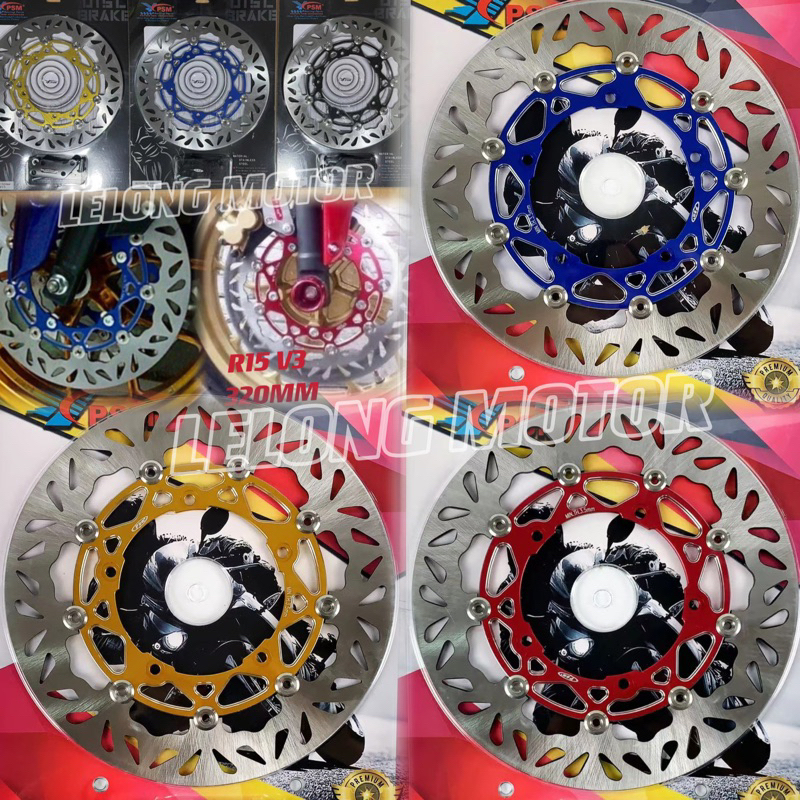 YAMAHA R15 V3 PSM FLOATING CNC DISC PLATE 320MM WITH BRACKET | Shopee ...