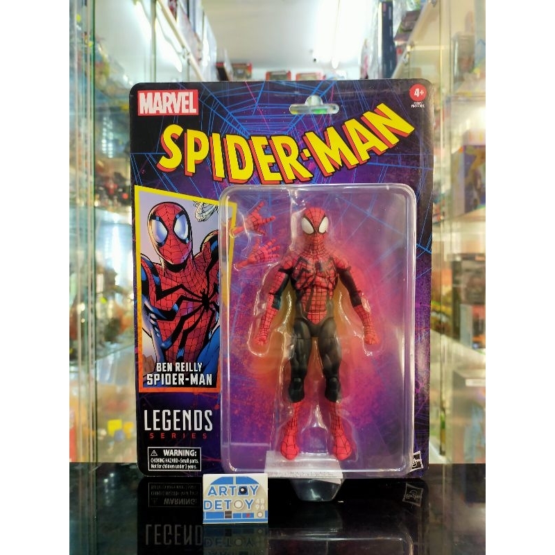 Marvel Legends SpiderMan Retro 6"Inch Ben Reilly Spiderman Shopee