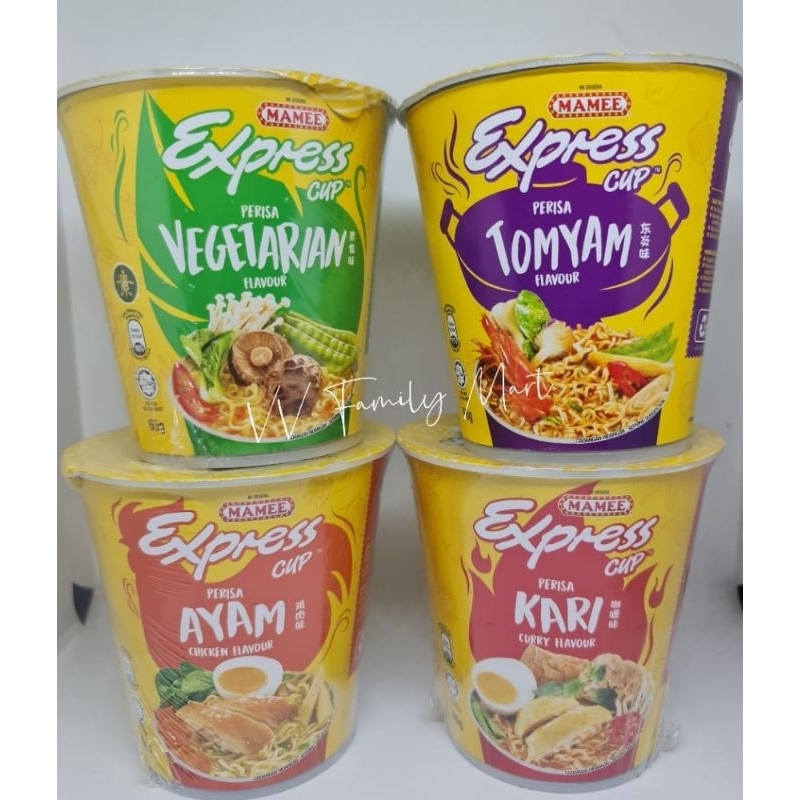 Halal*mamee Express Mee Segara Chicken/Kari/Tomyam/Vegetarian Cup* 60g