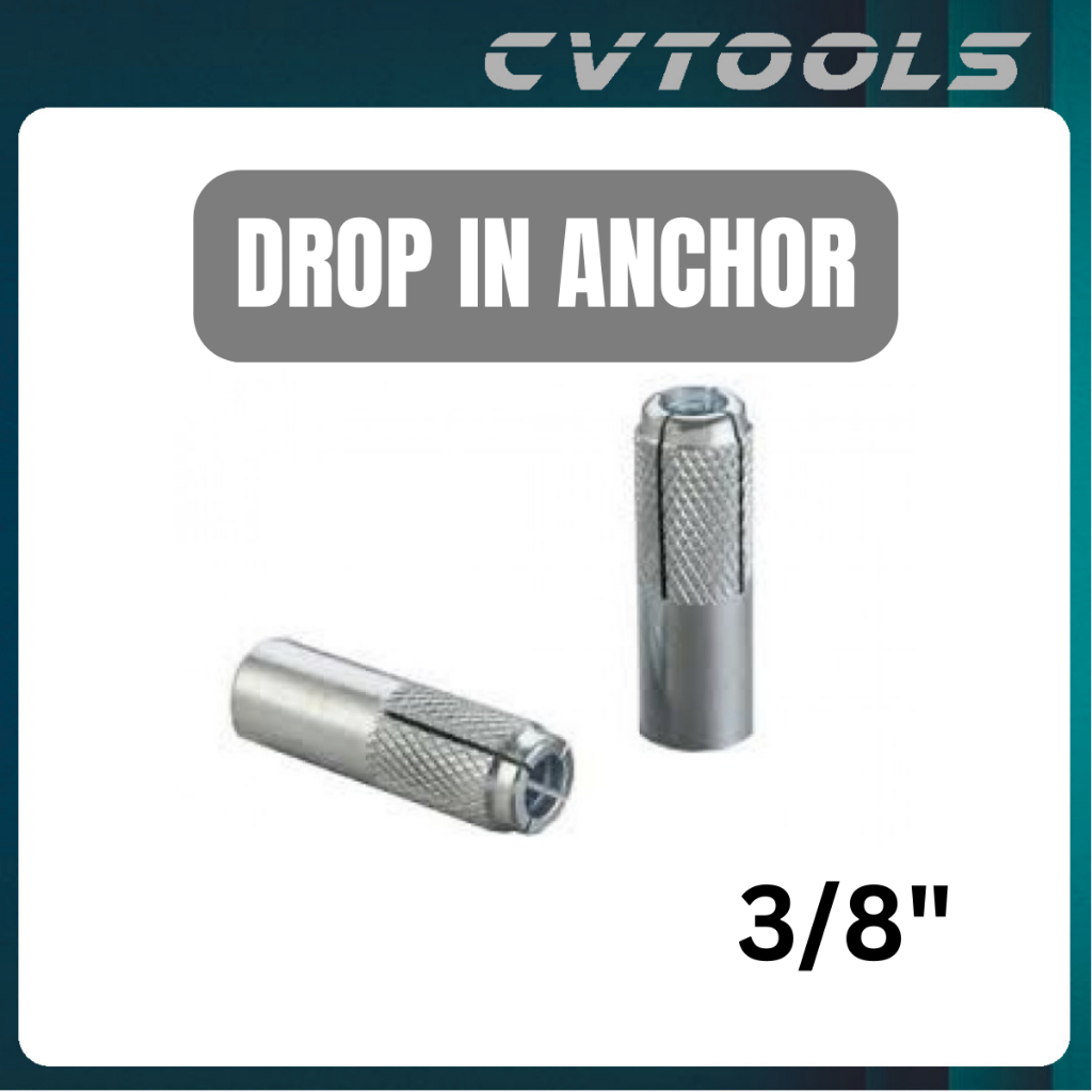 DROP IN ANCHOR/WALL PLUG 3/8" X 1 1/2" Shopee Philippines