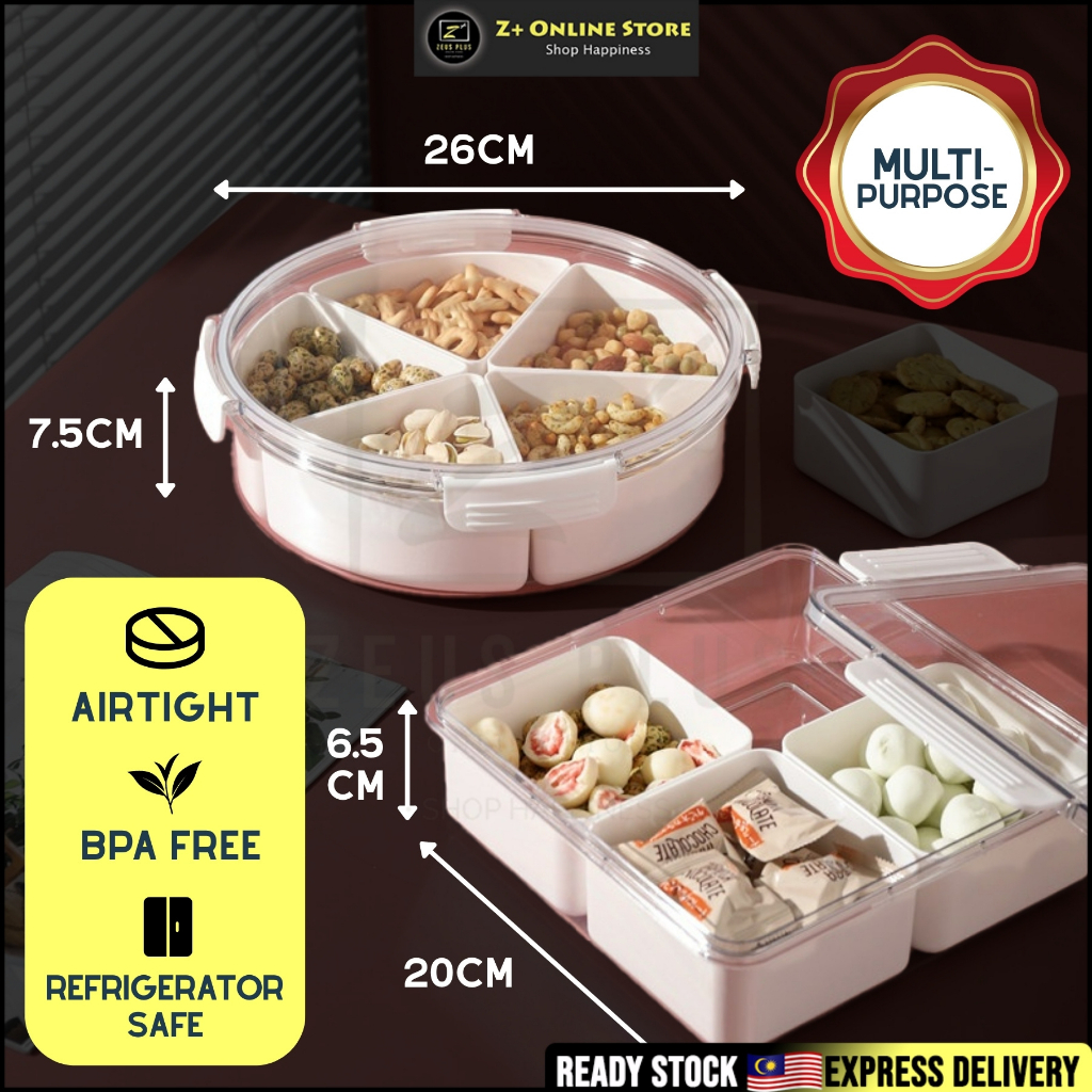 ZPLUS BPA FREE Candy Box Christmas CNY Cookies Plastic Storage ...