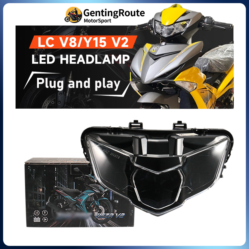 LC135 V8 FI Y15ZR Y15 V2 HEADLIGHT LED HEAD LAMP LAMPU DEPAN HEADLAMP