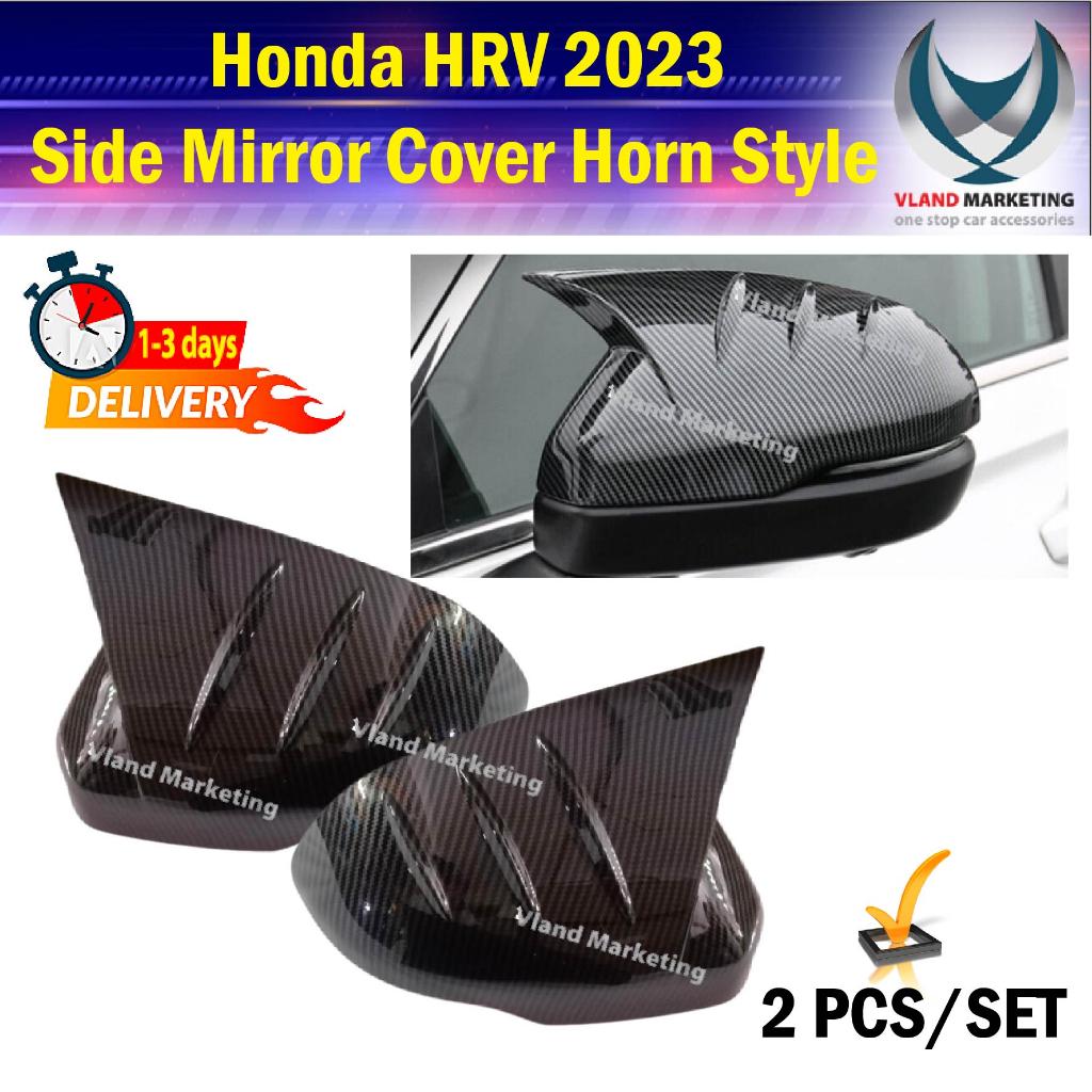 Honda HRV 2023 Carbon Side Mirror Cover Horn style Side Mirror Cover